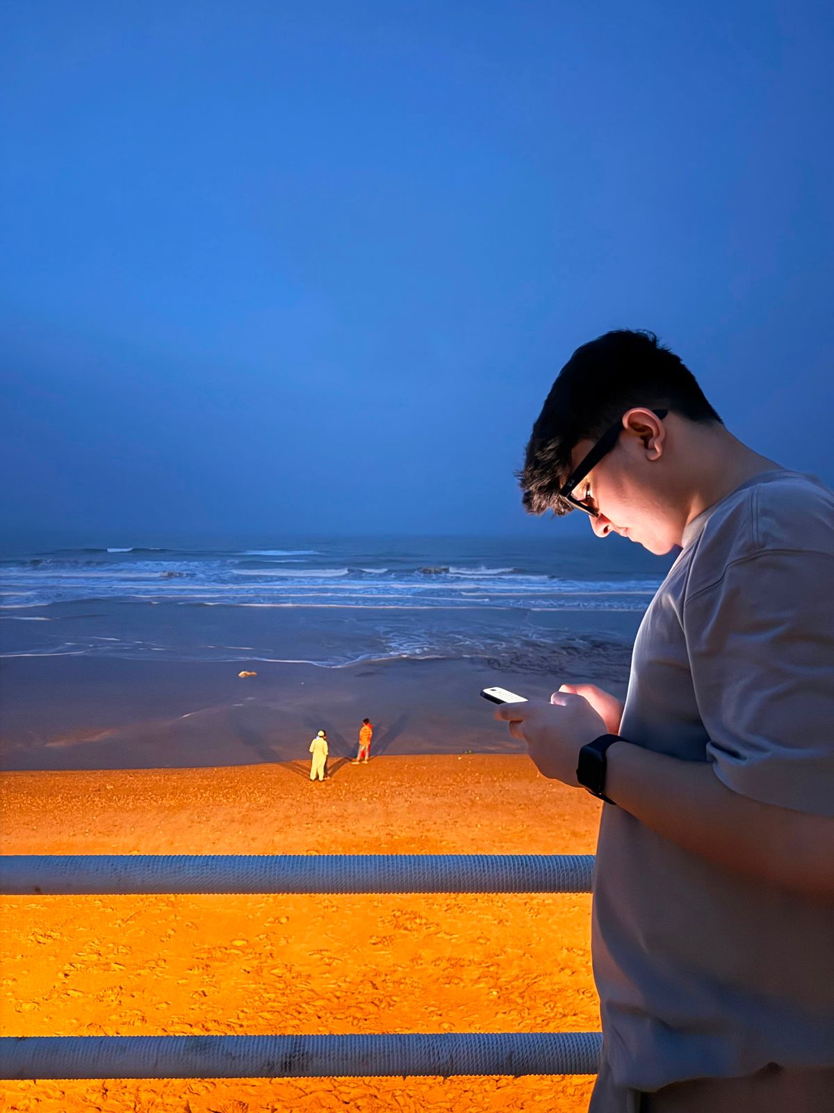 Blue hour at the beach